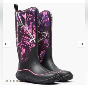 Muck Women's Muddy Girl Tall Hale Tall Boot - Pink and Black Brand New in Box